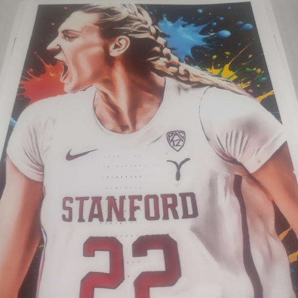 CAMERON BRINK STANFORD 8.5x11 ULTRA PREMIUM GLOSSY REPRINT ART BASKETBALL POSTER - Picture 7 of 8